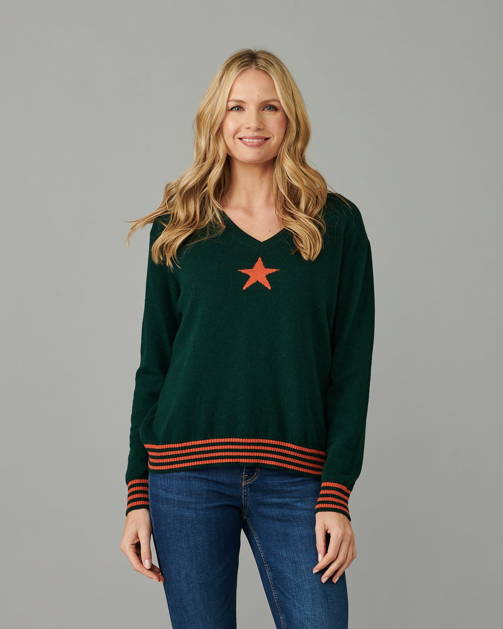 Cashmere Front Star Jumper – Miss Sugar